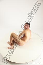 Nude Man White Laying poses - ALL Muscular Short Brown Laying poses - on side Multi angles poses Realistic